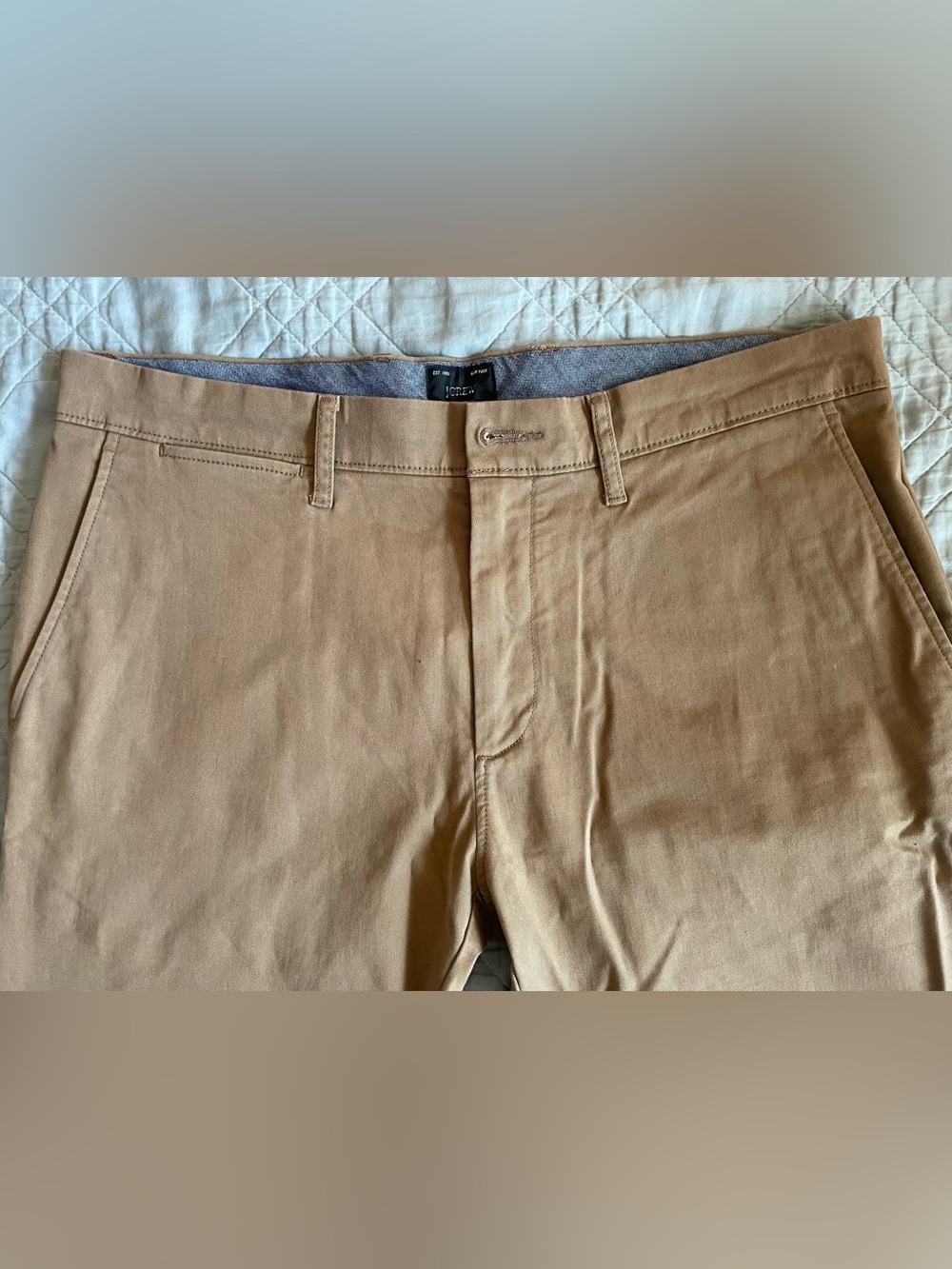J. CREW 484 Slim-fit stretch chino pant in River Brown Size 32/30 NWD $98 AR885 - Picture 6 of 10
